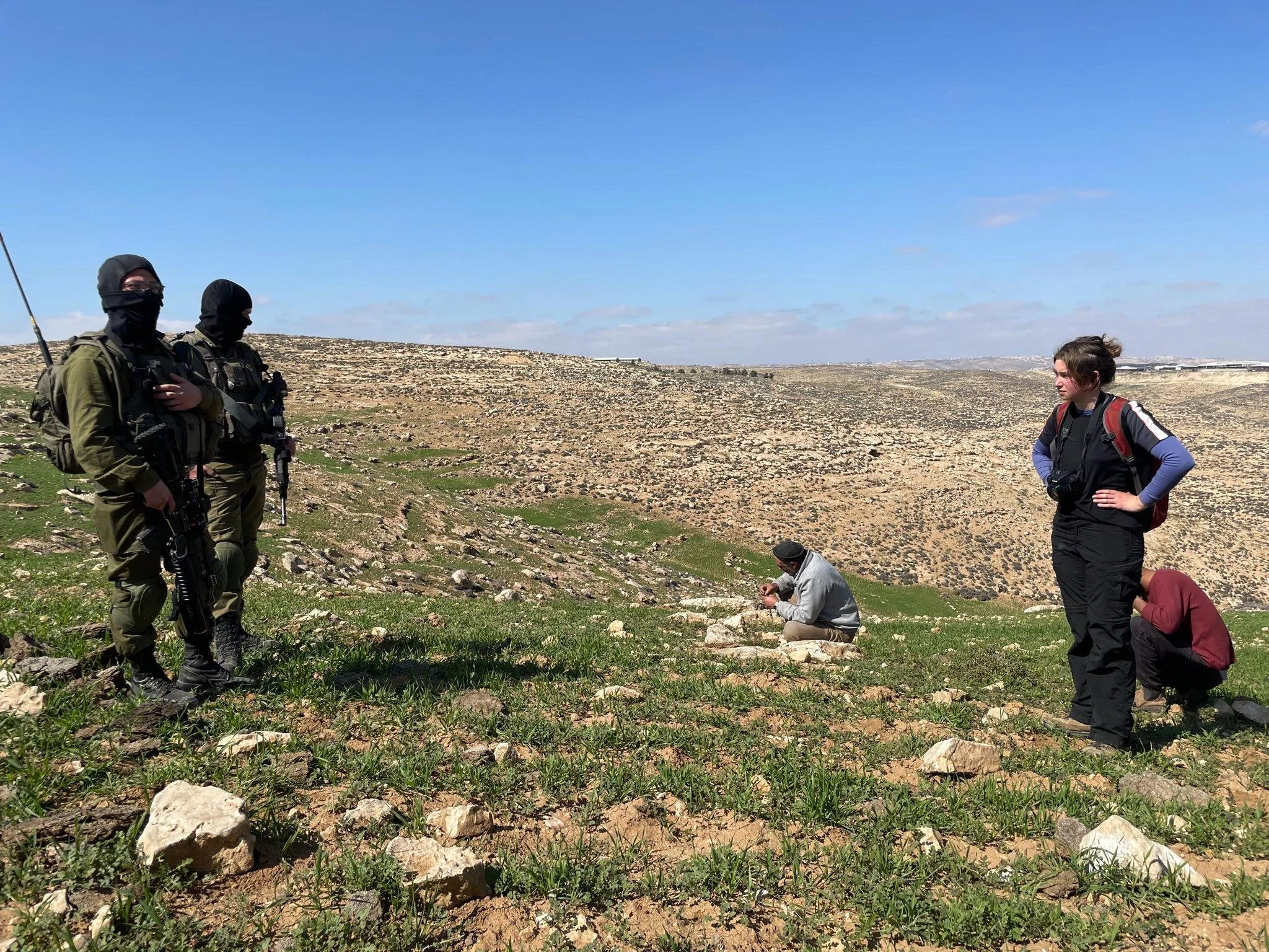 Gaby Facing Soldiers - 1.jpg
