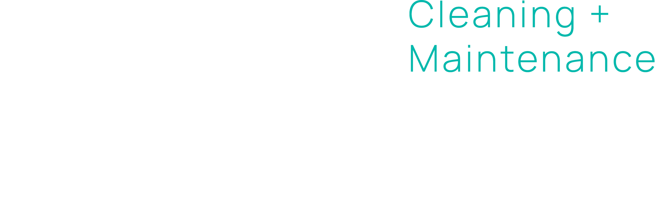 Logo for Vision Cleaning & Maintenance featuring the company name in bold letters with the words 'Cleaning +' and 'Maintenance' in blue text.