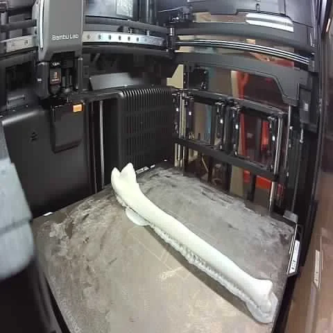 Using Bambu filament printers to create the internal anatomy for the reusable simulation model. 
