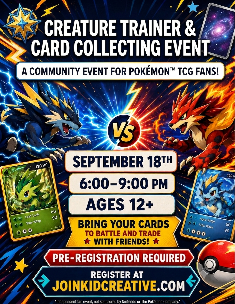 Creature Trainer & Card Collecting Event