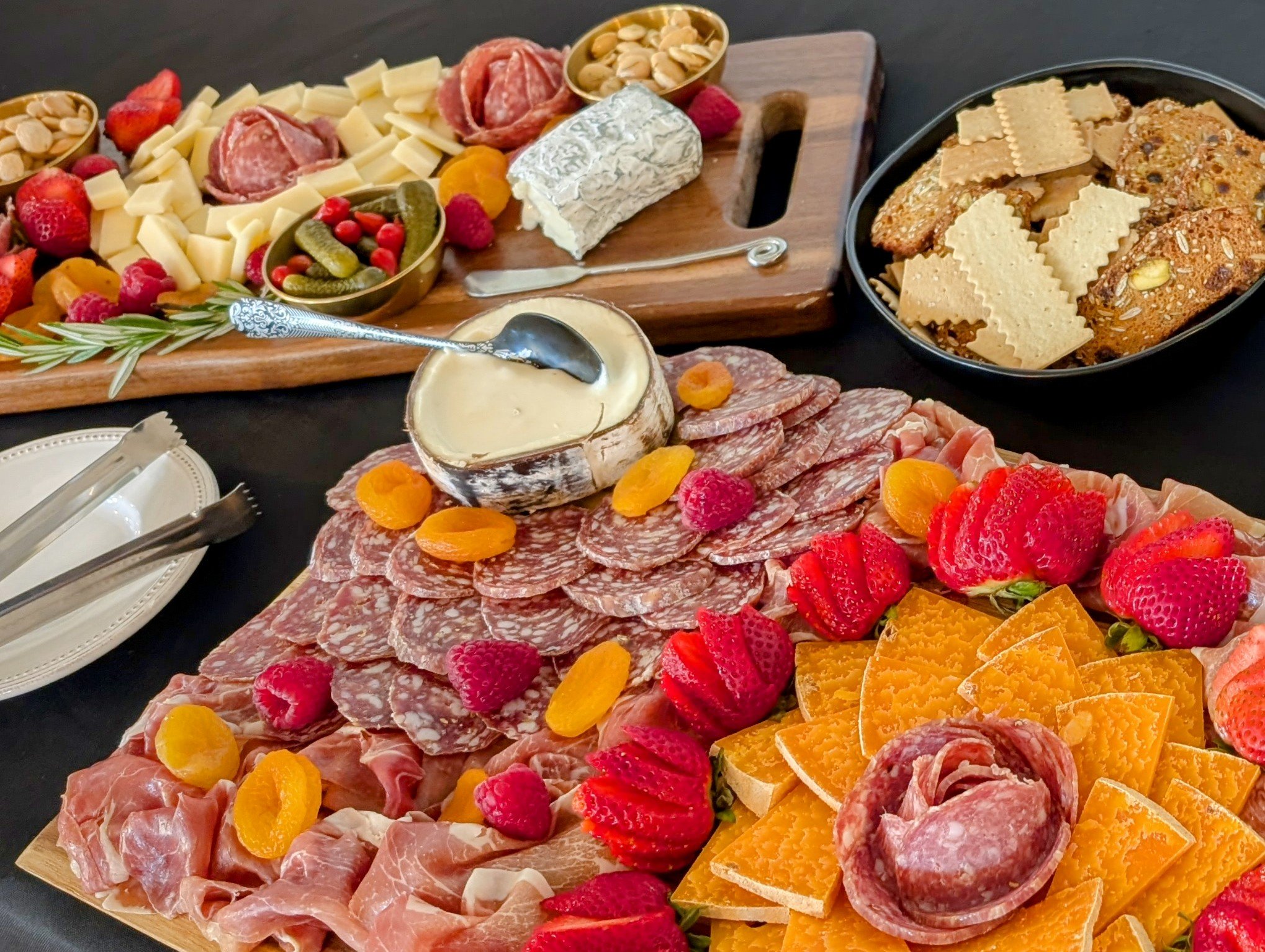 A fresh cheese board from the Petaluma Cheese Shop.