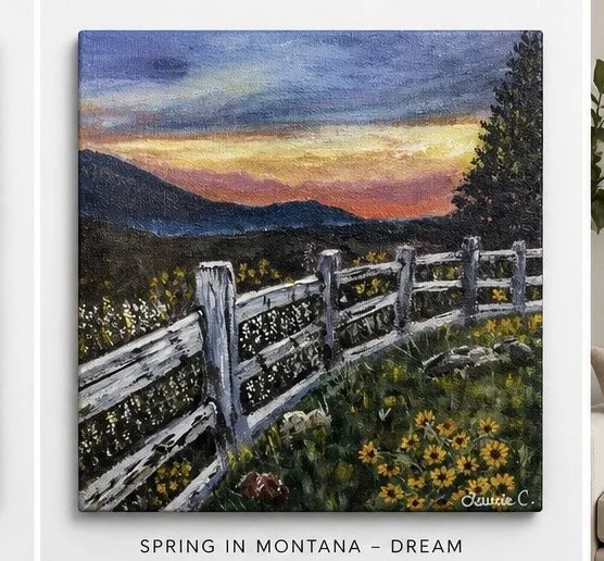 Spring in Montana - Serenity and Dream (original painting set)