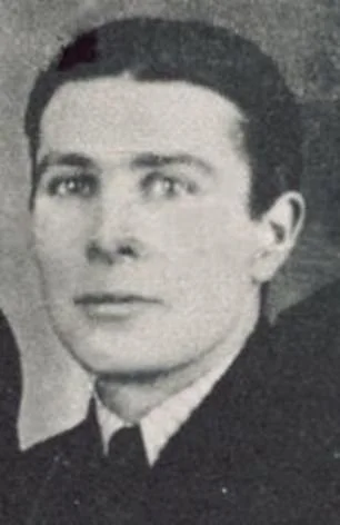 Black and white photograph of a young man in a military uniform.