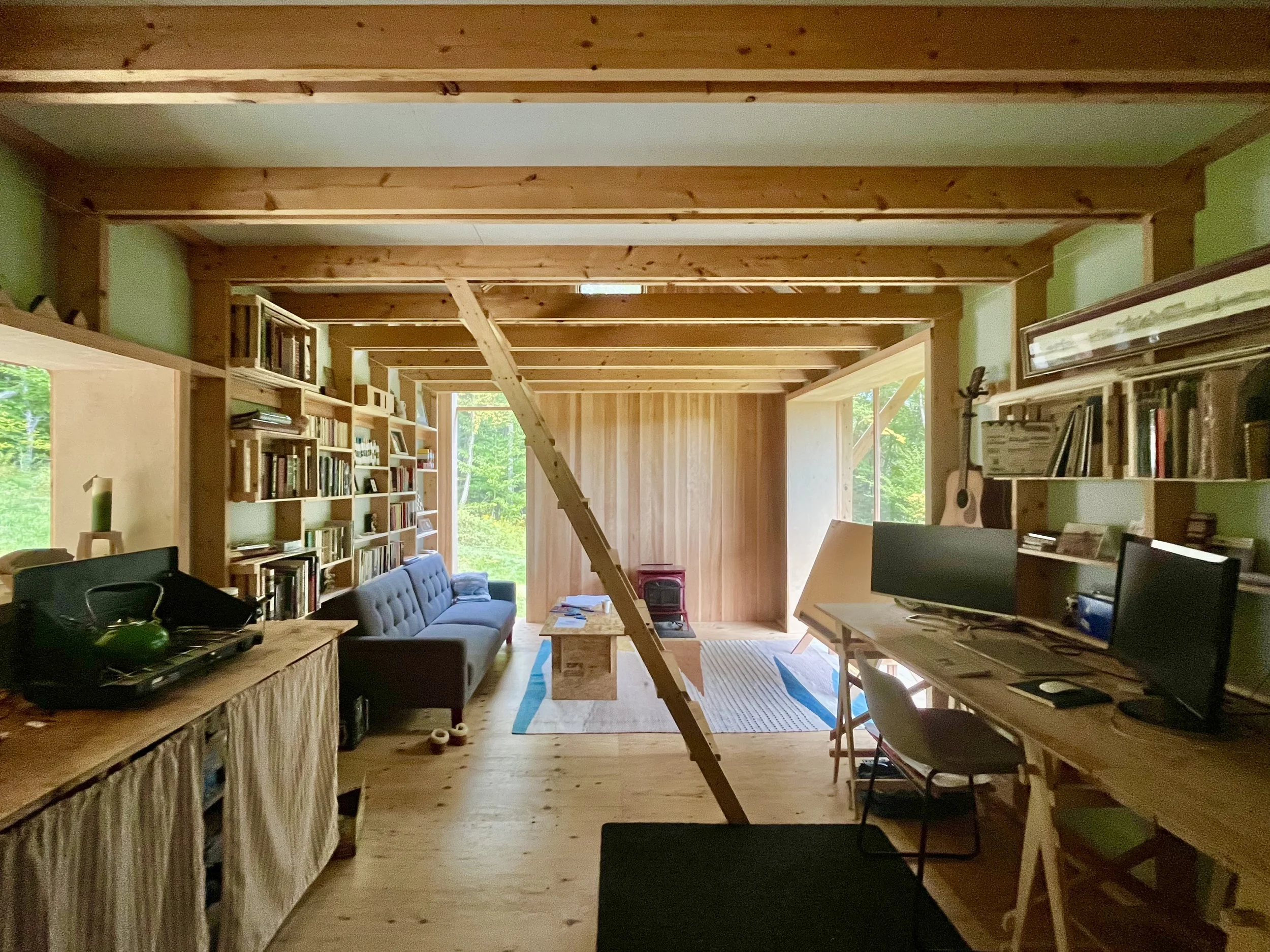 Contemporary Timber Frame Library.jpeg