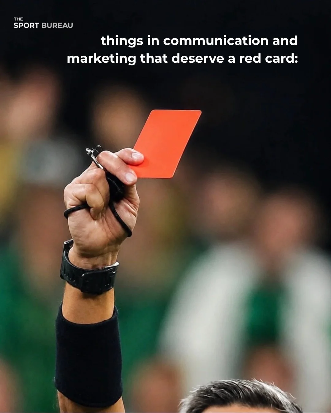 Things in your communication and marketing plan that deserve a red card 🟥

Learn more about how you can turn your plan from a red card into a green card.

Built by sport. Built for sport.

#redcard
