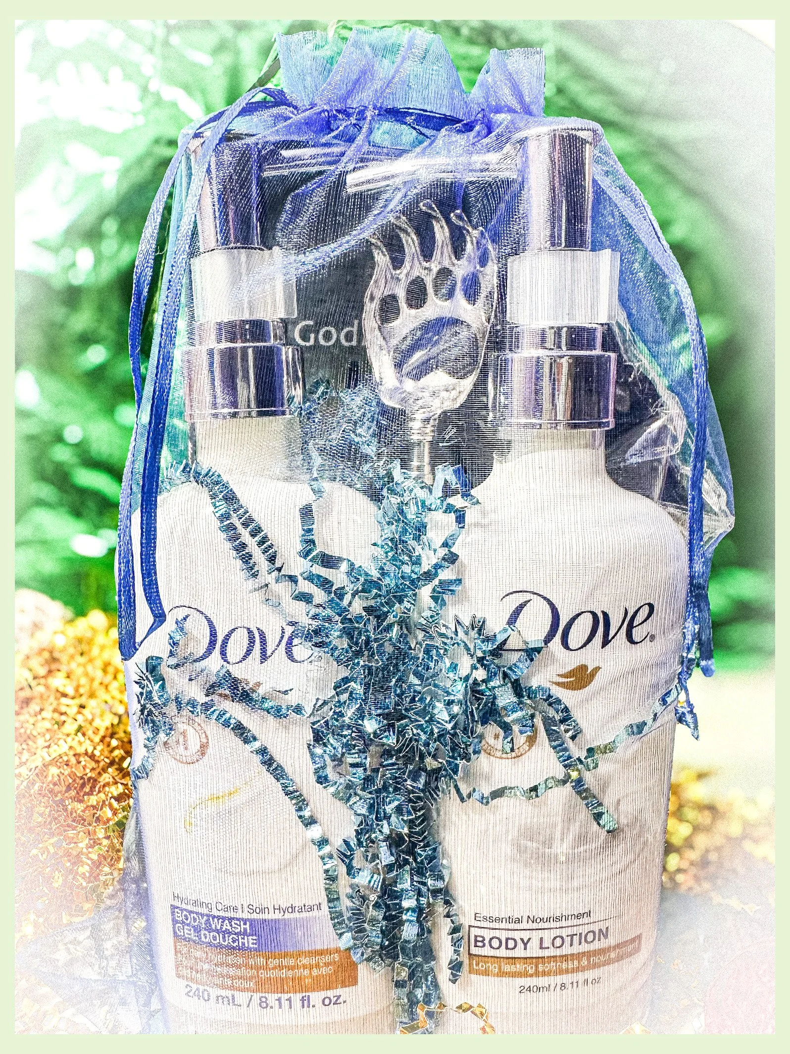 Father's Day Luxury Burlap Gift Bag