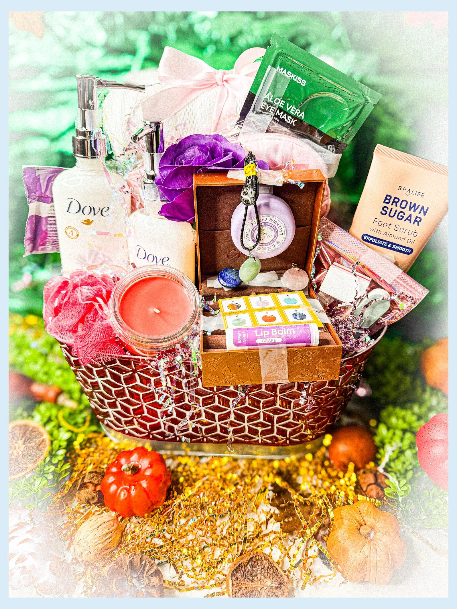 Stress Therapy Gift Basket for Ladies - Kaleidoscope Design