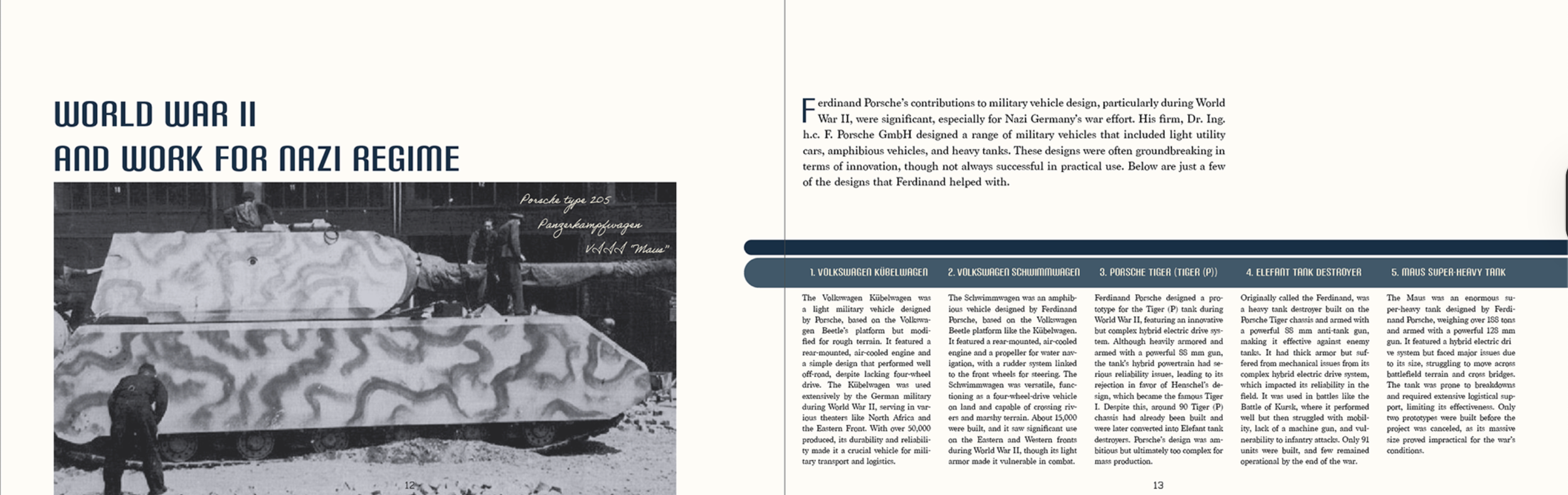 FERDINAND PORSCHE BOOK