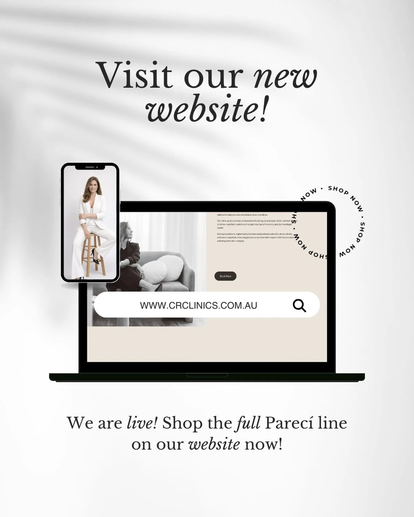 Our new website is live! Head over to take a look at all of our services and also shop the full Parec&iacute; range online.

#australianskincare #winterskin