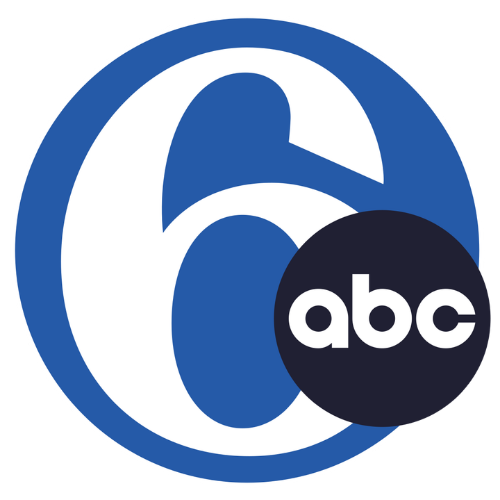 Logo of ABC TV station with a large number 6