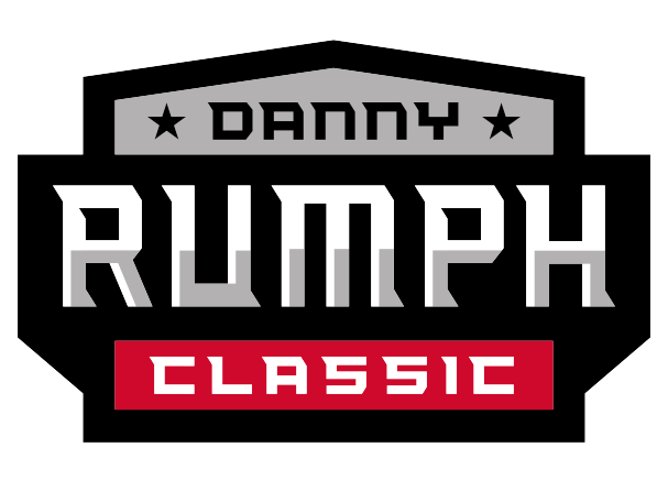 Logo with text 'Danny Rumph Classic' in black, gray, white, and red colors.