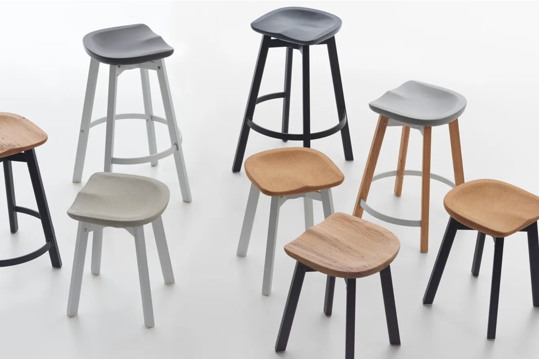 Su stool design and concept for Emeco - Concreteworks