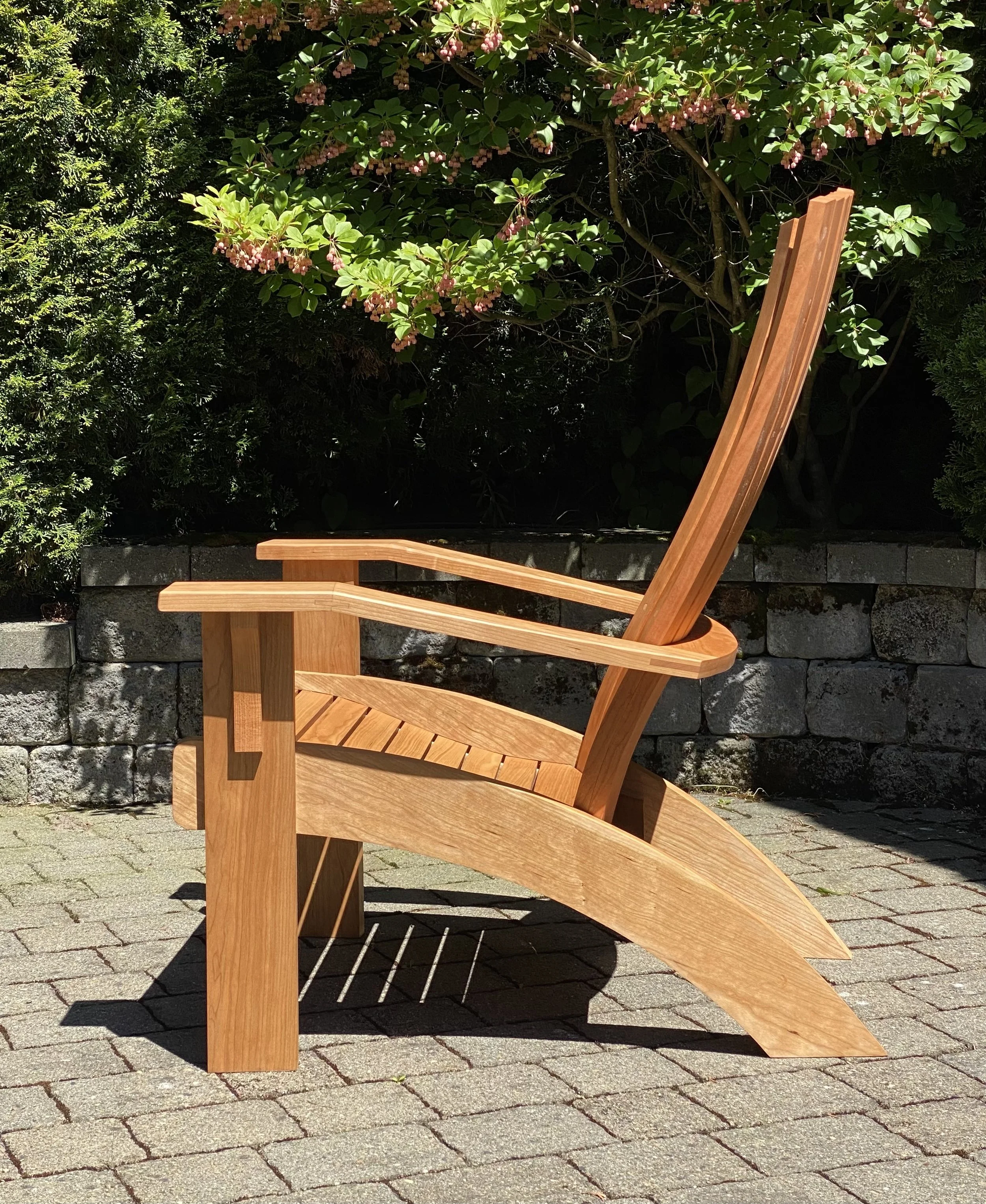 ADIRONDACK CHAIRS, side view | cherry | tom mclaughlin design (epic woodworking) | built from full size drawings