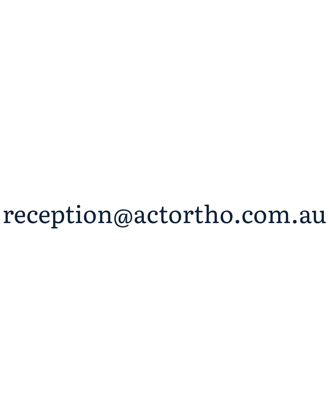 Email ACT Ortho