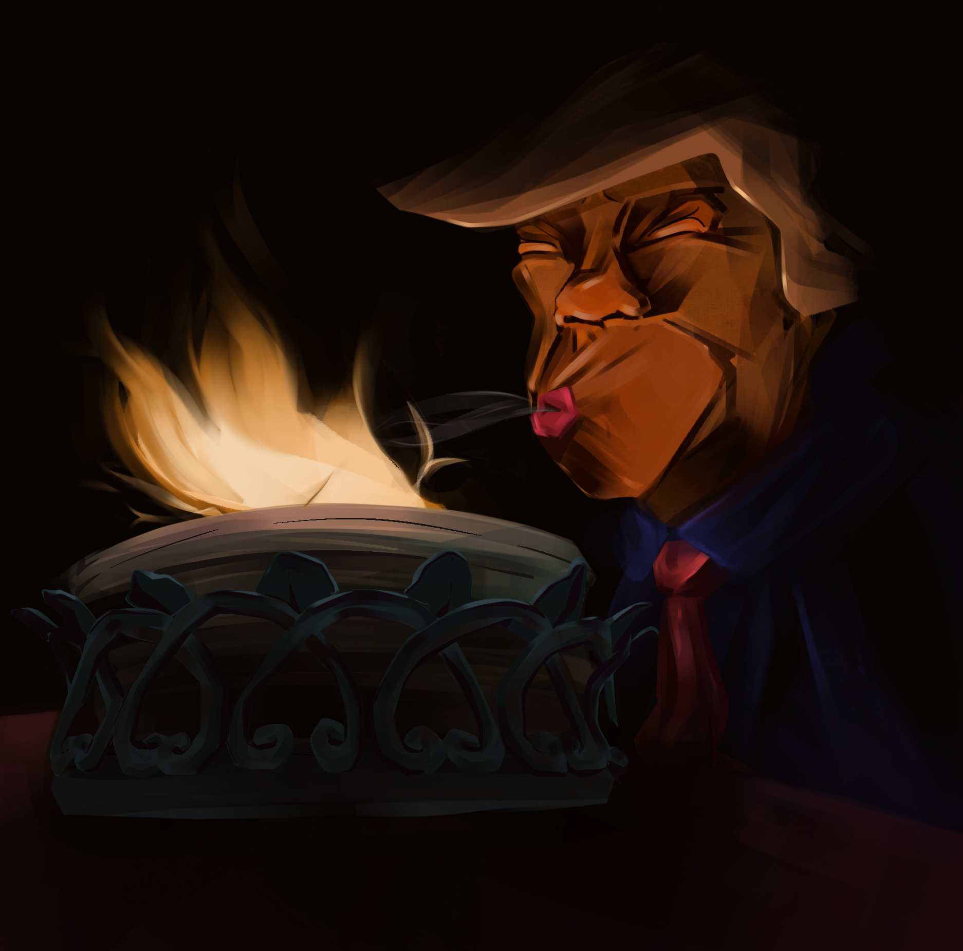 Jillian Geiter, "Redacted", 2026, Digital on Procreate, 16"x16"