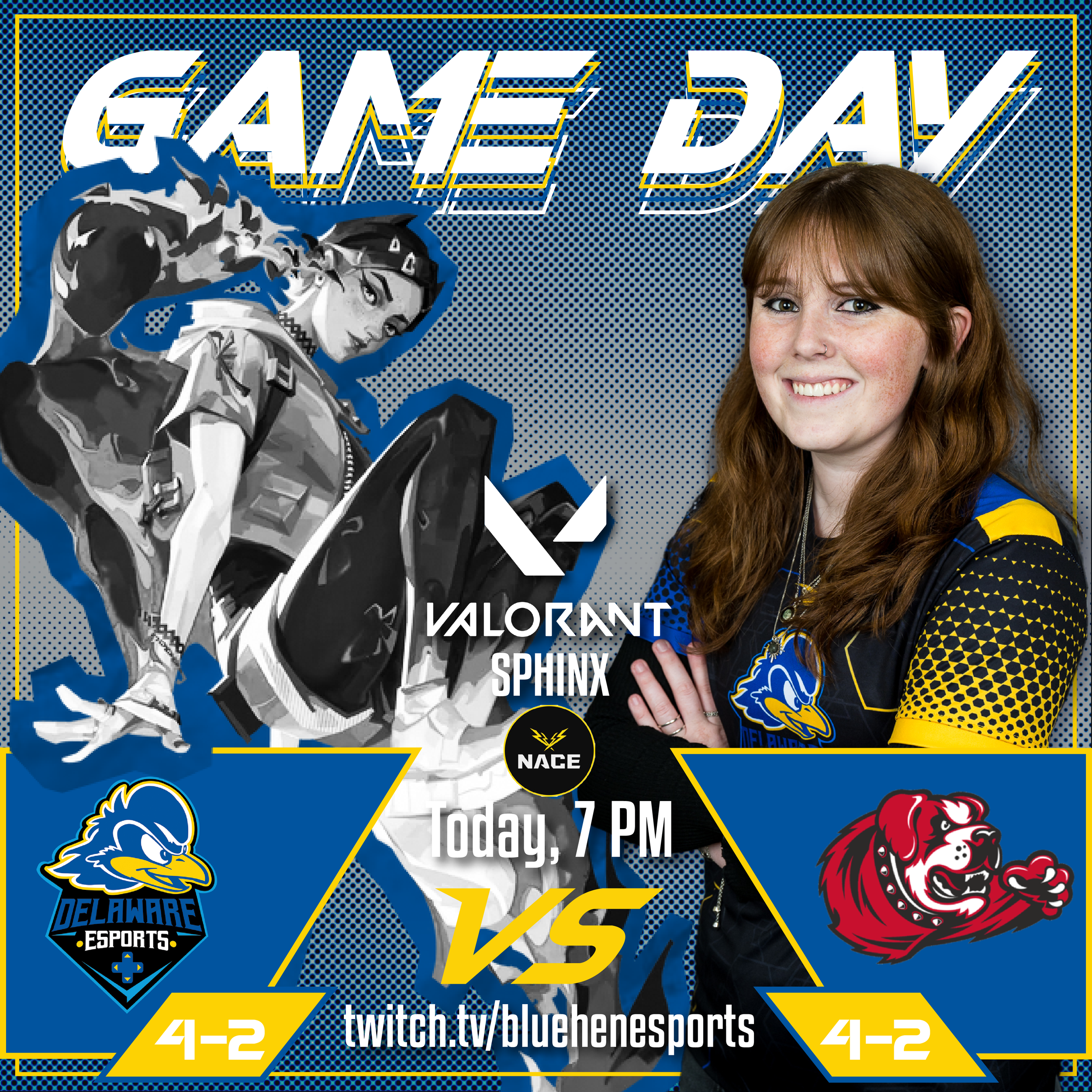 "Game Day Graphic", Adobe Illustrator, Graphics Added by Jillian Geiter Daily, Template Made by Sinnika
