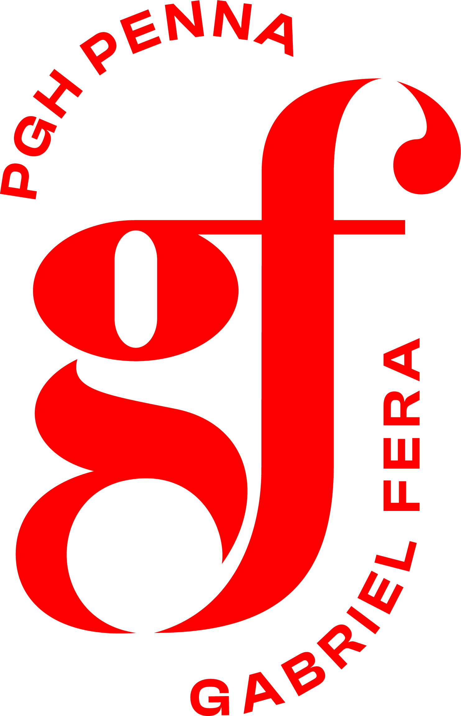 Gabbana Fire logo with red text on a black background.