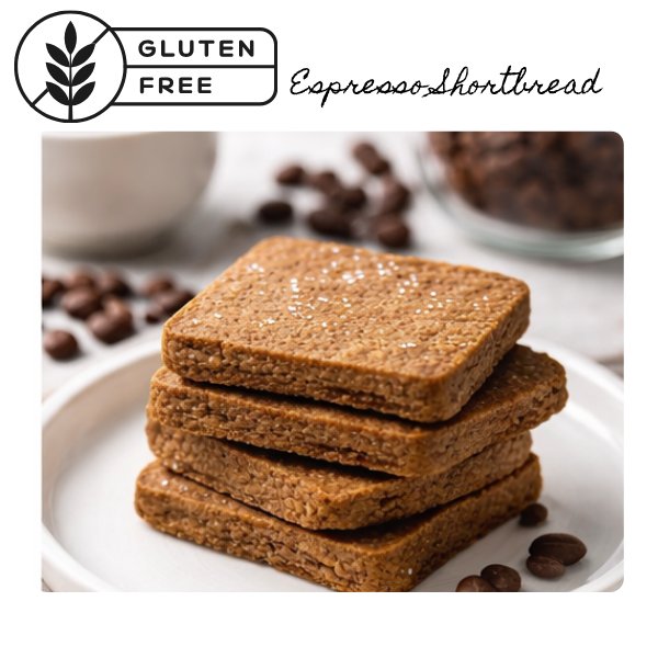 Espresso Shortbread | Gluten Free