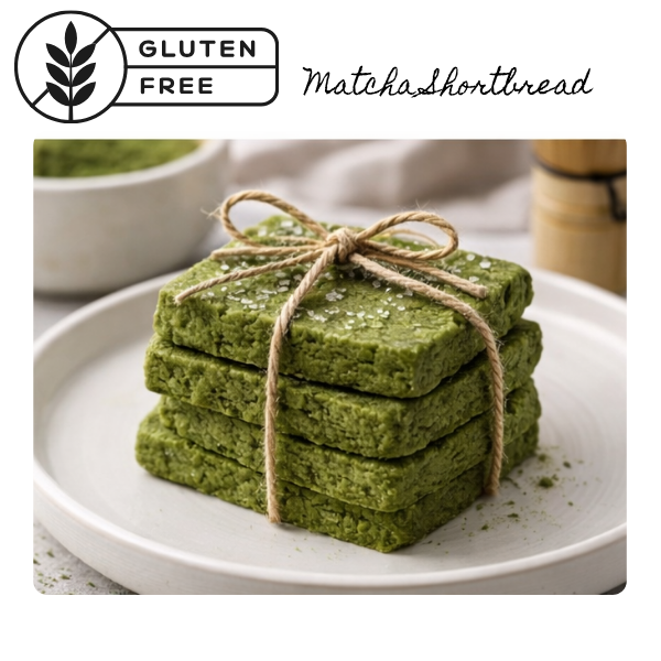 Matcha Shortbread | Gluten Free