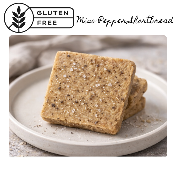 Miso Pepper Shortbread | Gluten Free