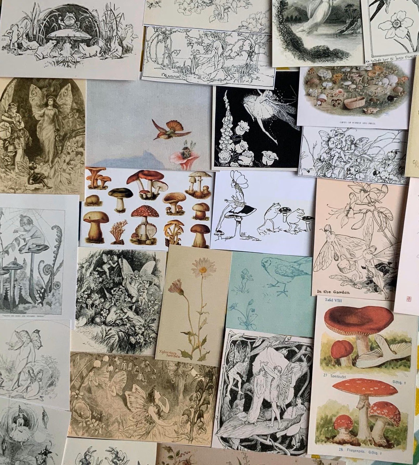Fairy Garden Theme Vintage Paper Pack - Set of 26