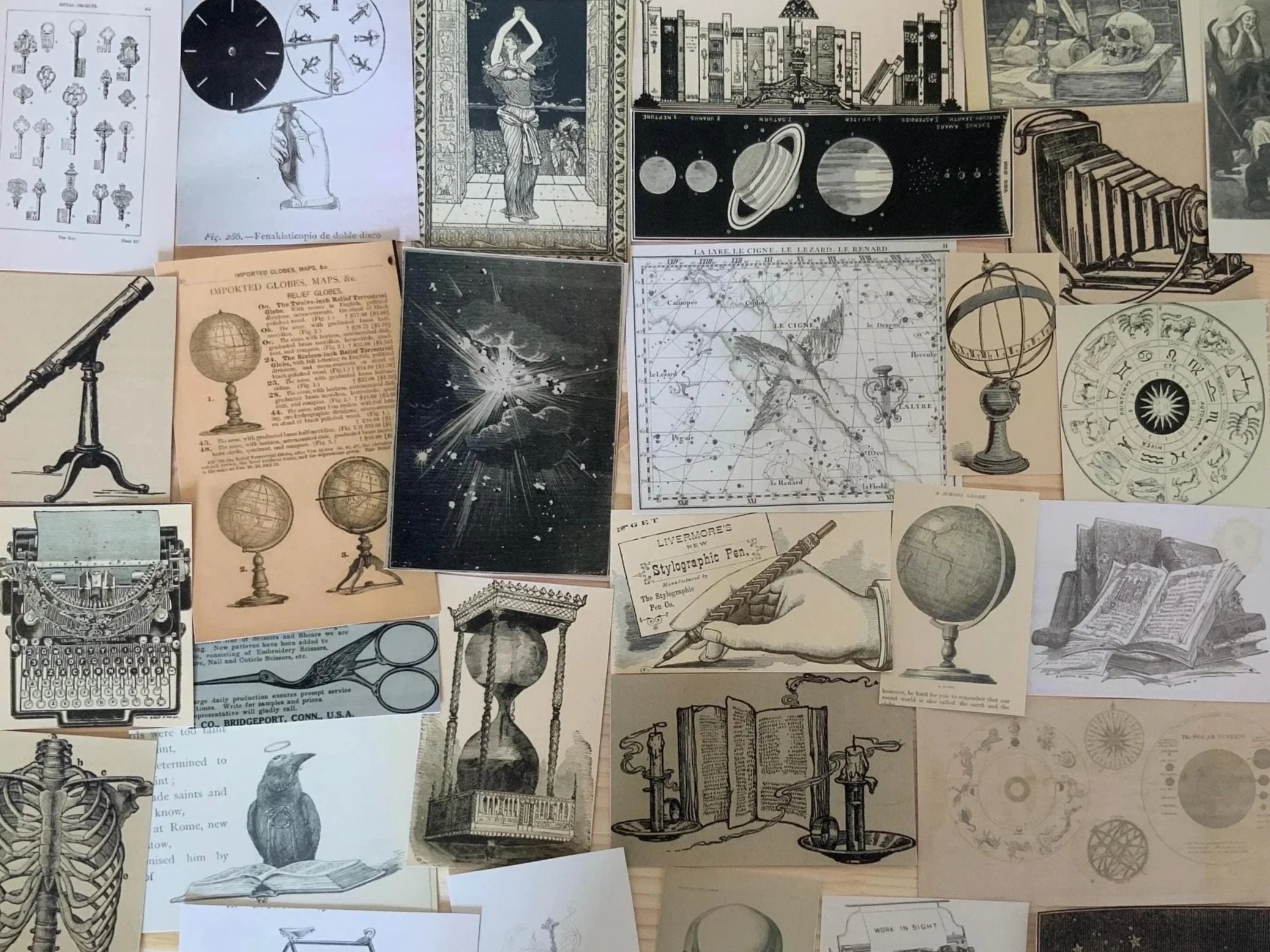 Dark Academia Vintage Paper Pack – Set of 29