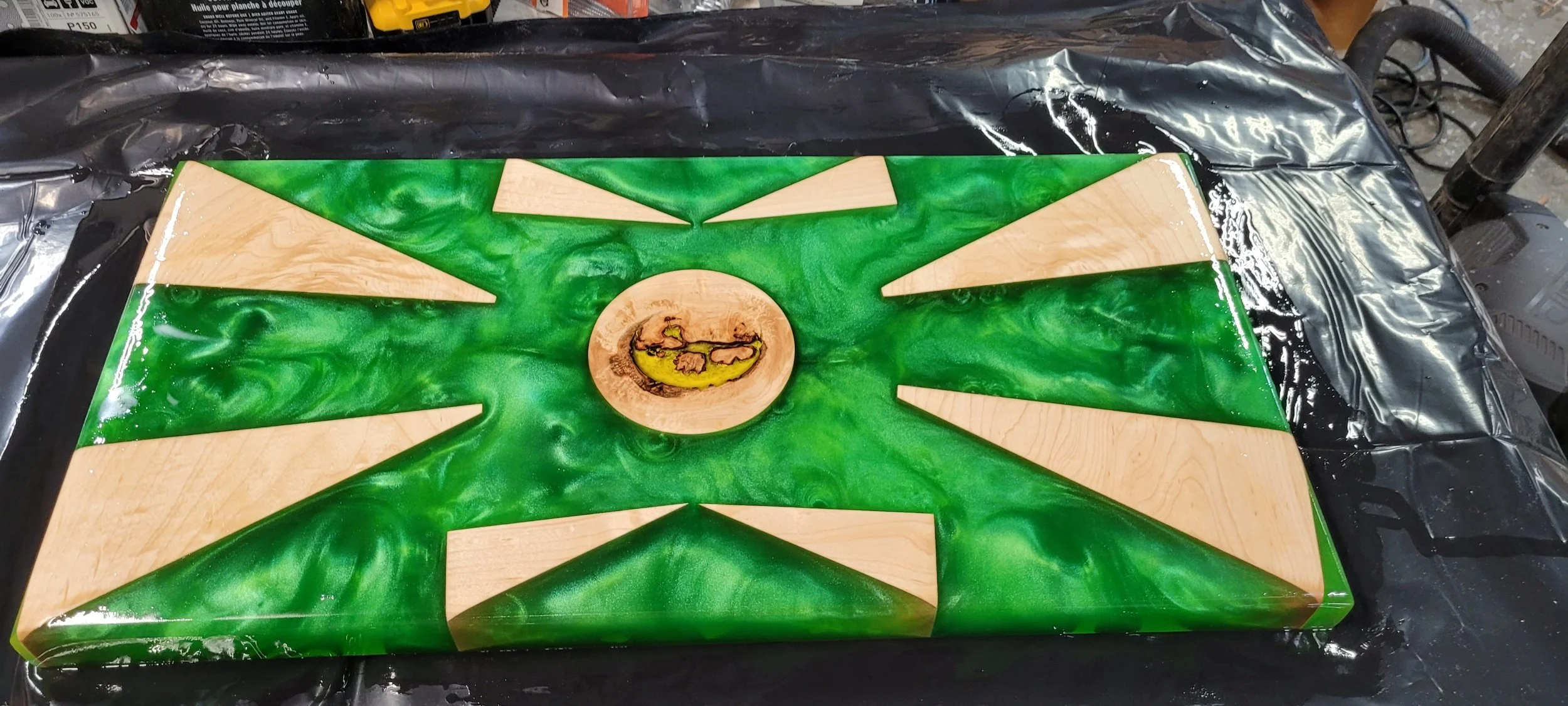 12" X 24" cutting board
Hickey and Green