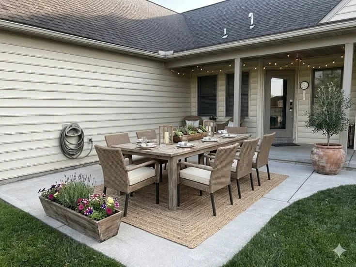 Outdoor dining and patio area where wasps may gather around food and drinks LOGAN, UT