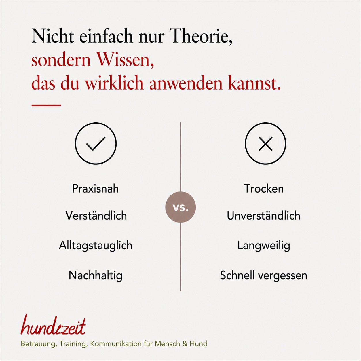 Ein entspannter Alltag beginnt mit Verst&auml;ndnis 🐾
Der Sachkundenachweis ist mehr als nur ein Nachweis &ndash;
er gibt dir Sicherheit im Umgang mit deinem Hund.
Schritt f&uuml;r Schritt lernst du,
deinen Hund besser zu lesen und zu begleiten.
Ruh