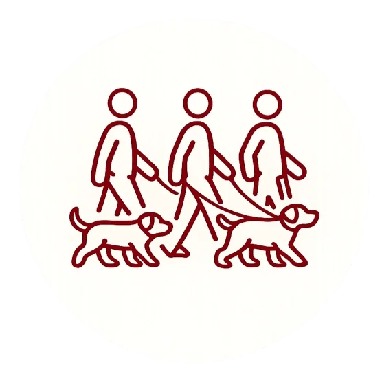 Icon für Veranstaltungen, Social Walks, Workshops und Events rund um Mensch und Hund bei HUNDEZEIT.