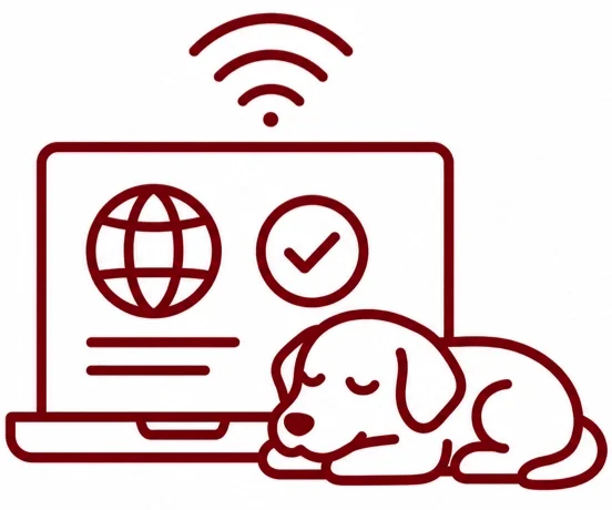 Symbol für den Online-Sachkundenachweis NRW – flexibel und bequem von zu Hause.