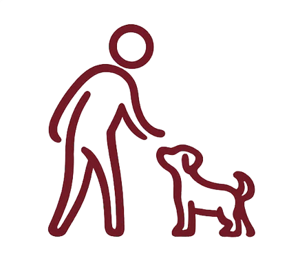 Symbol für eine bedürfnisorientierte Hundebetreuung und individuelle Lösungen für jedes Mensch-Hund-Team.