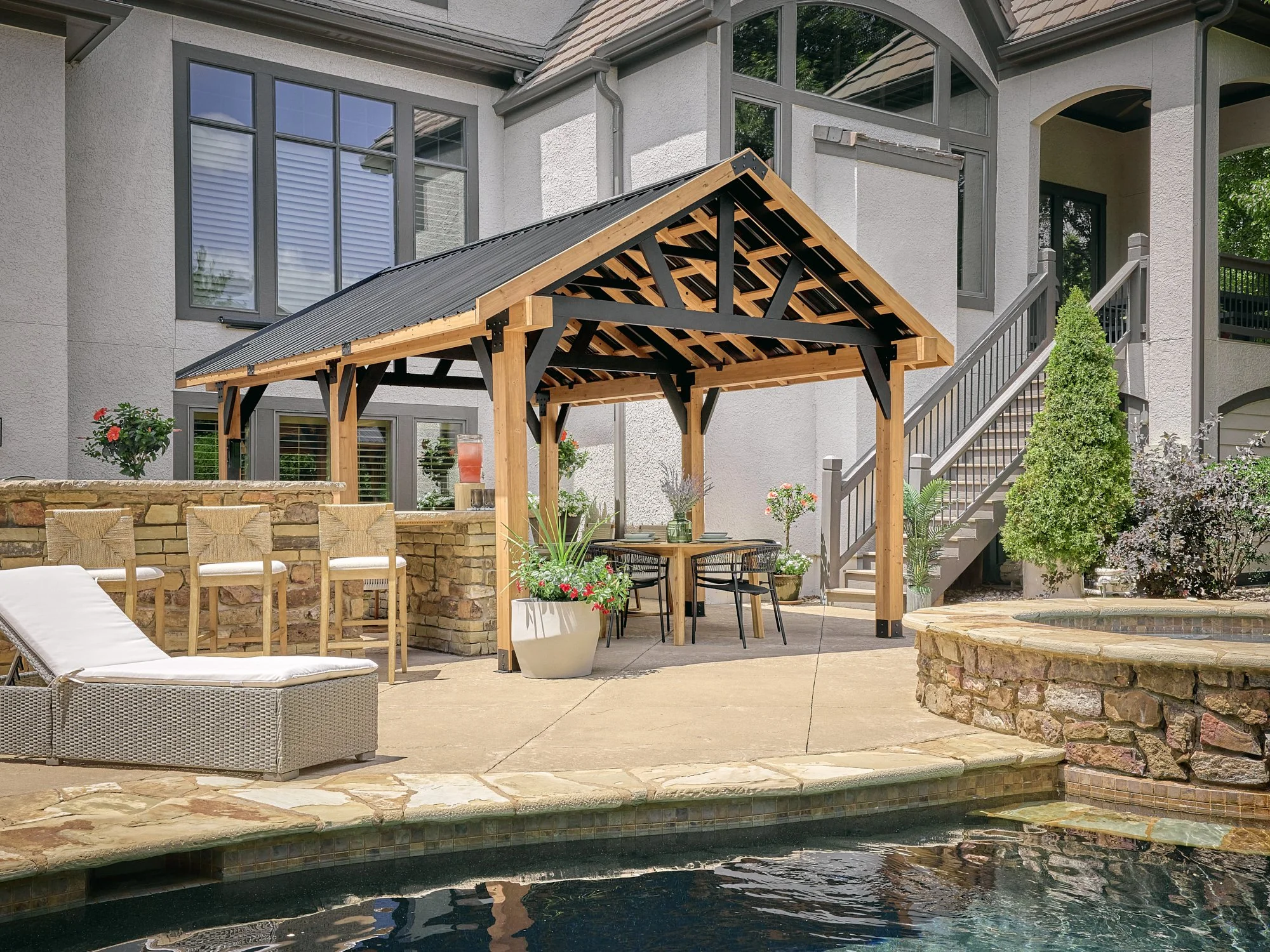 Gazebo Pergola Outdoor Kitchen