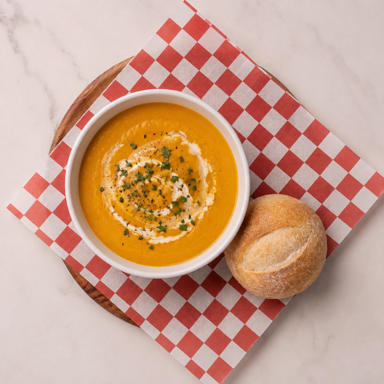 Soup & Dinner Roll