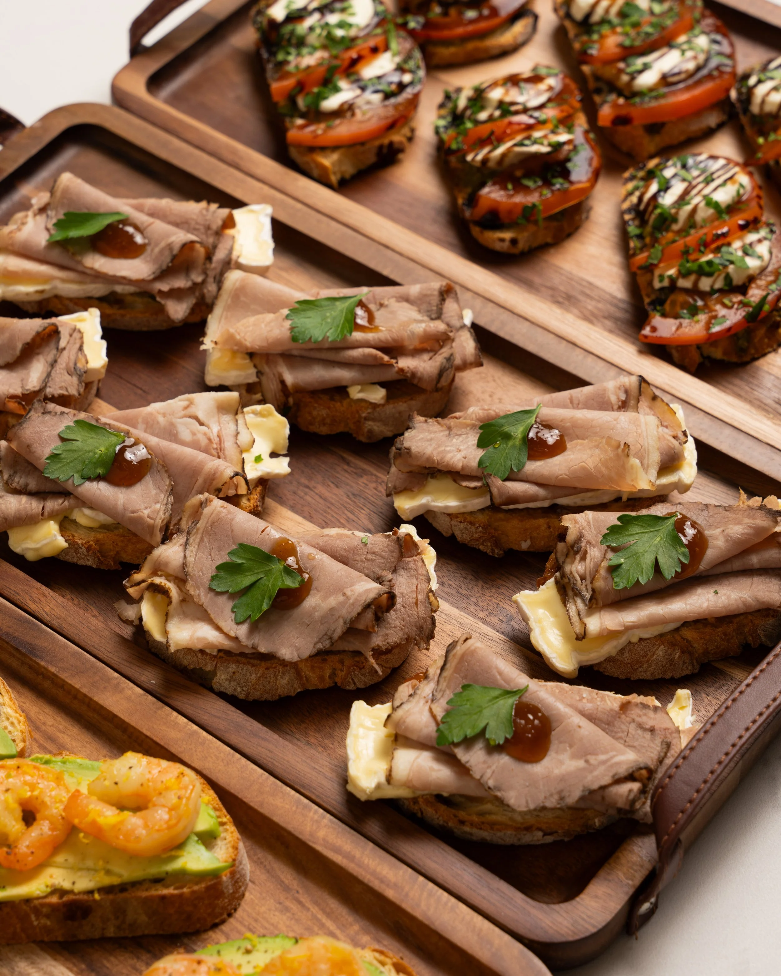 Variety of Crostini