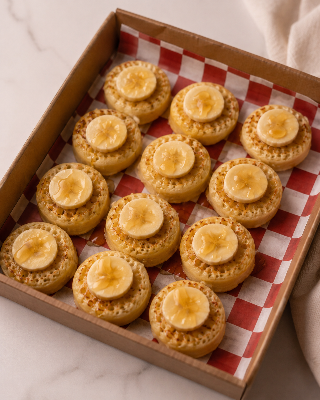 Crumpet with Honey & Banana