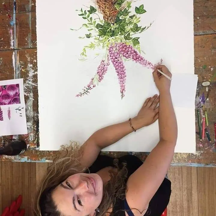 Custom Botanical Illustration - 50% Deposit - Unframed (NO BACKGROUND)