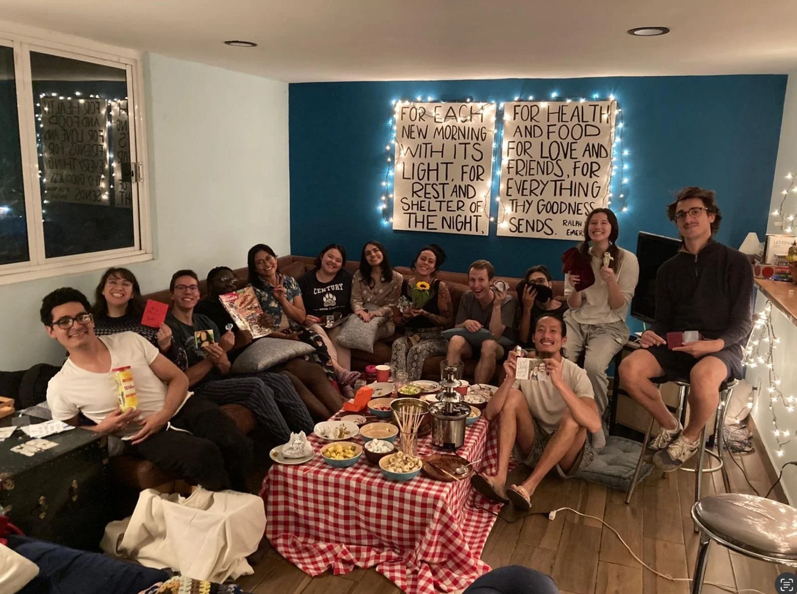 Weekly shabbats are so grounding for me. I am grateful to host and spend some time remembering that we are dependent creatures, feasting together and resting.