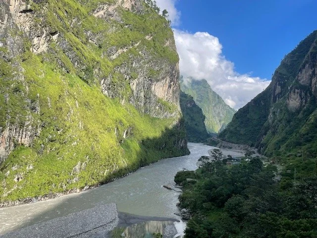 Trekking through deep gorges