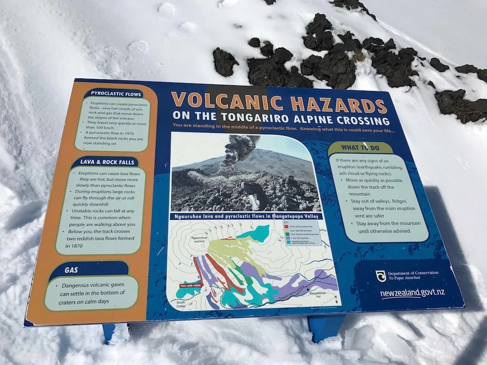 Beware of any volcanic activity