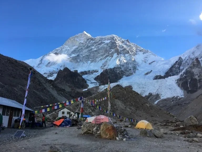 View of Makalu from Makalu Base Camp (Hillary Camp)