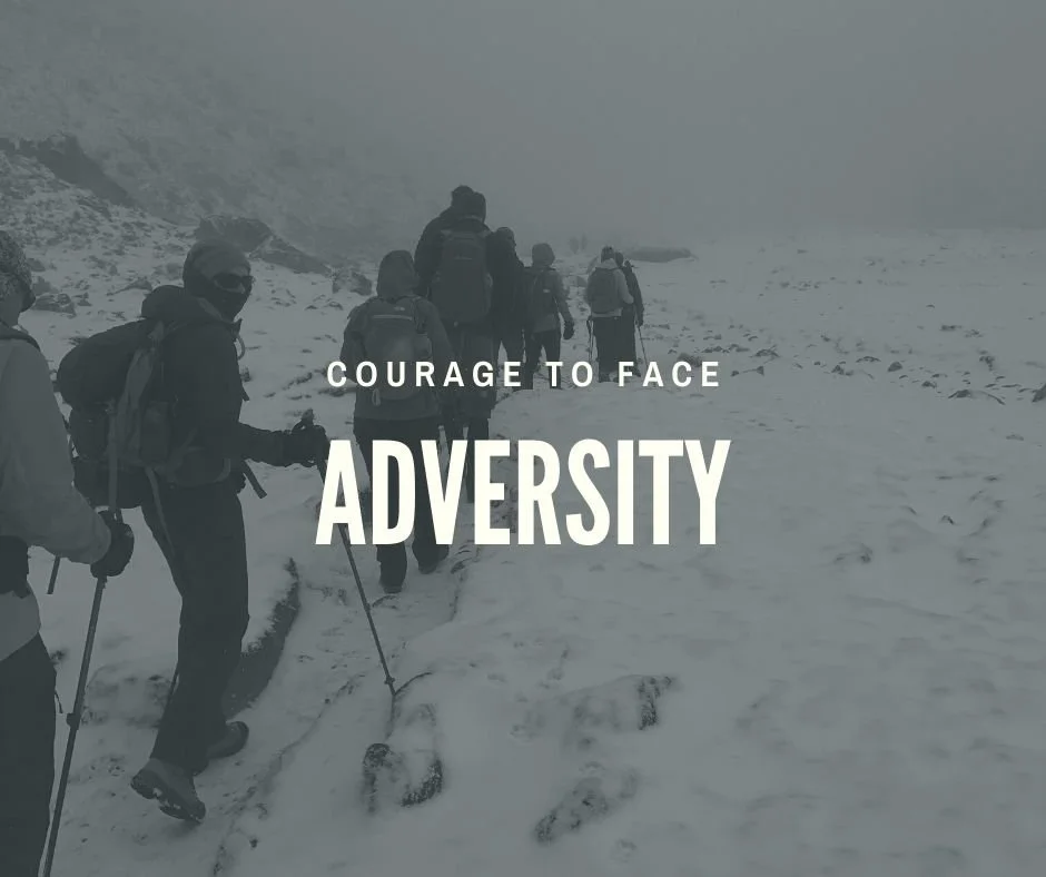 Courage to face adversity