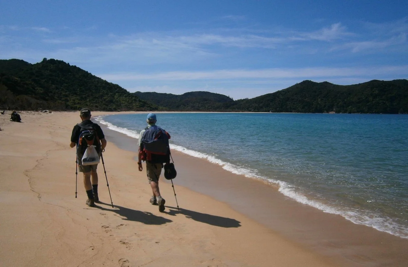Part of the trail along the beach