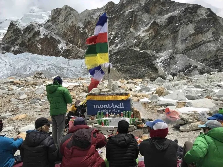 Puja Ceremony at Makalu Advance Base Camp