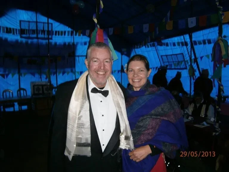 Dressed up for EBC Dinner Party