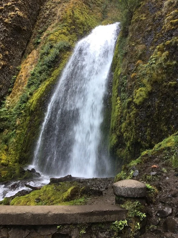 Beautiful waterfalls along the track