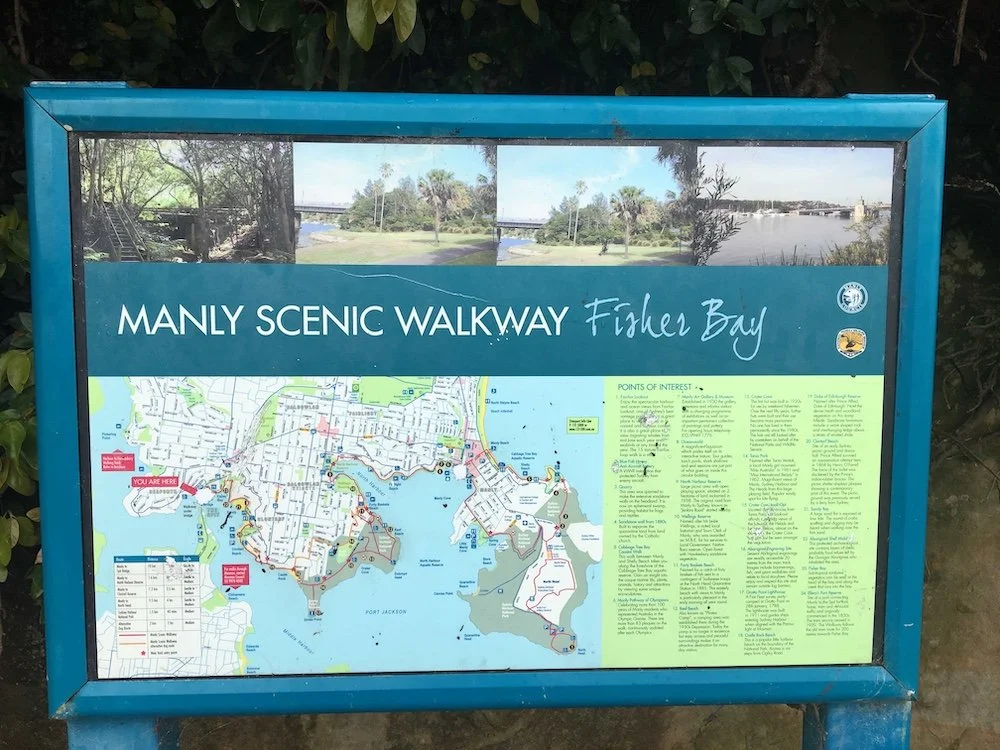 Map of the Spit to Manly Walk