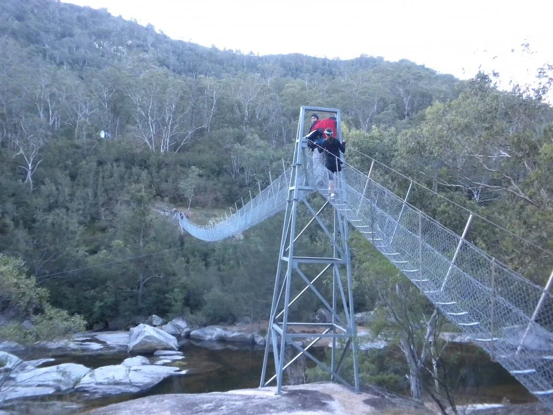 Swingbridge across the Coxs River