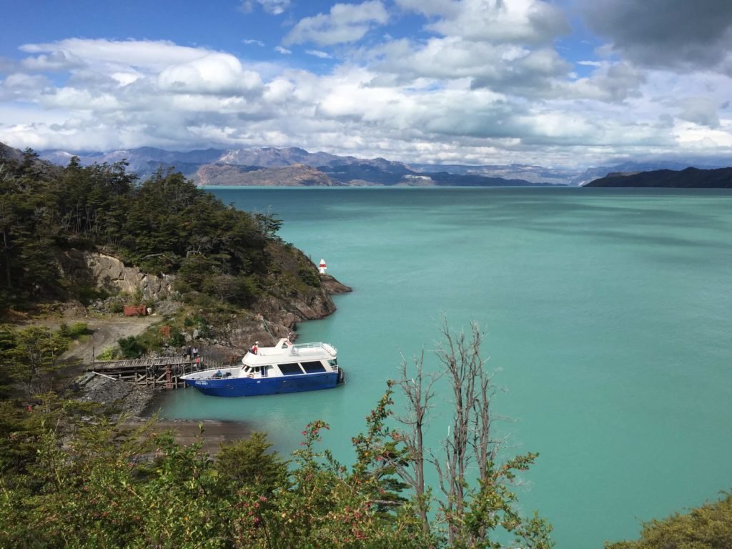 a boat on Lago O’Higgins