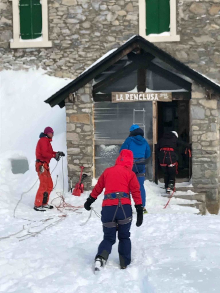 Heading into safety at Refugio La Reclusa